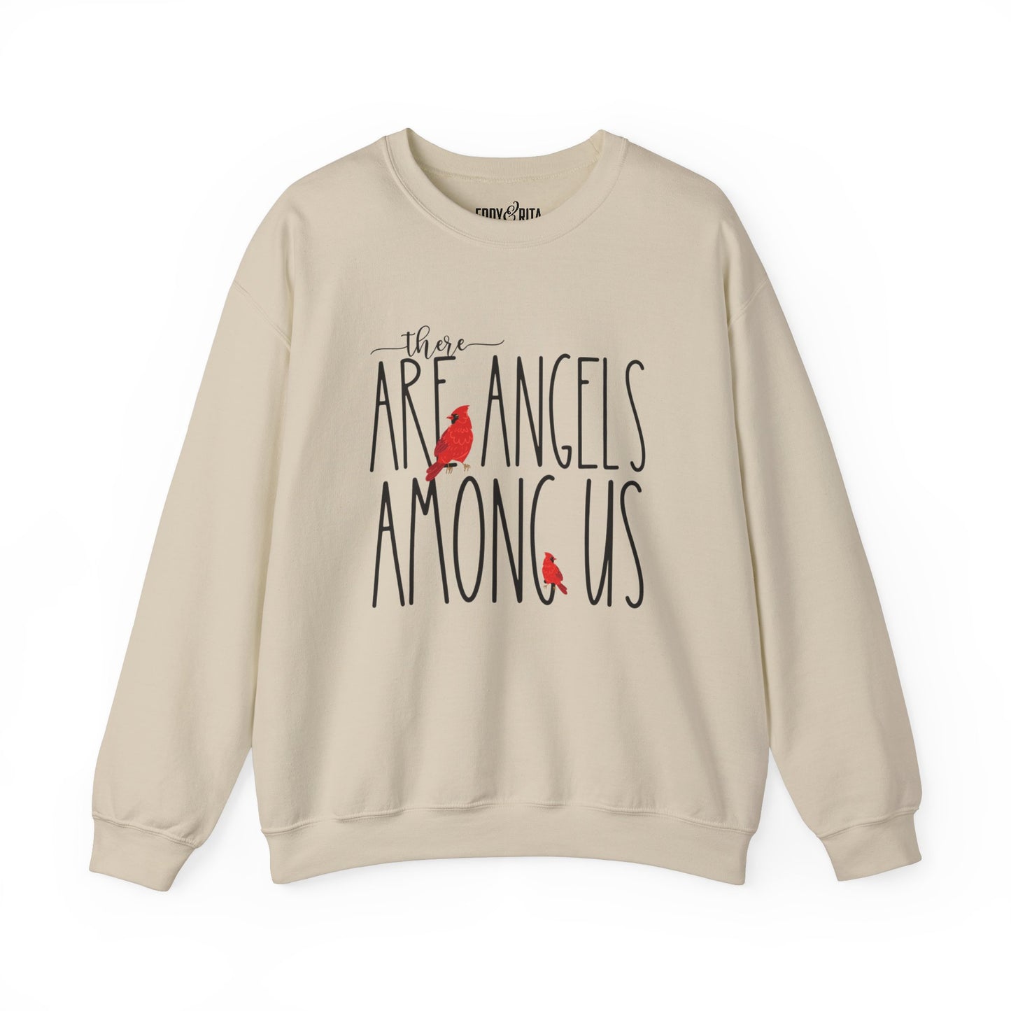 There Are Angels Among Us: Women's Inspirational Sweatshirt for Heavenly Comfort