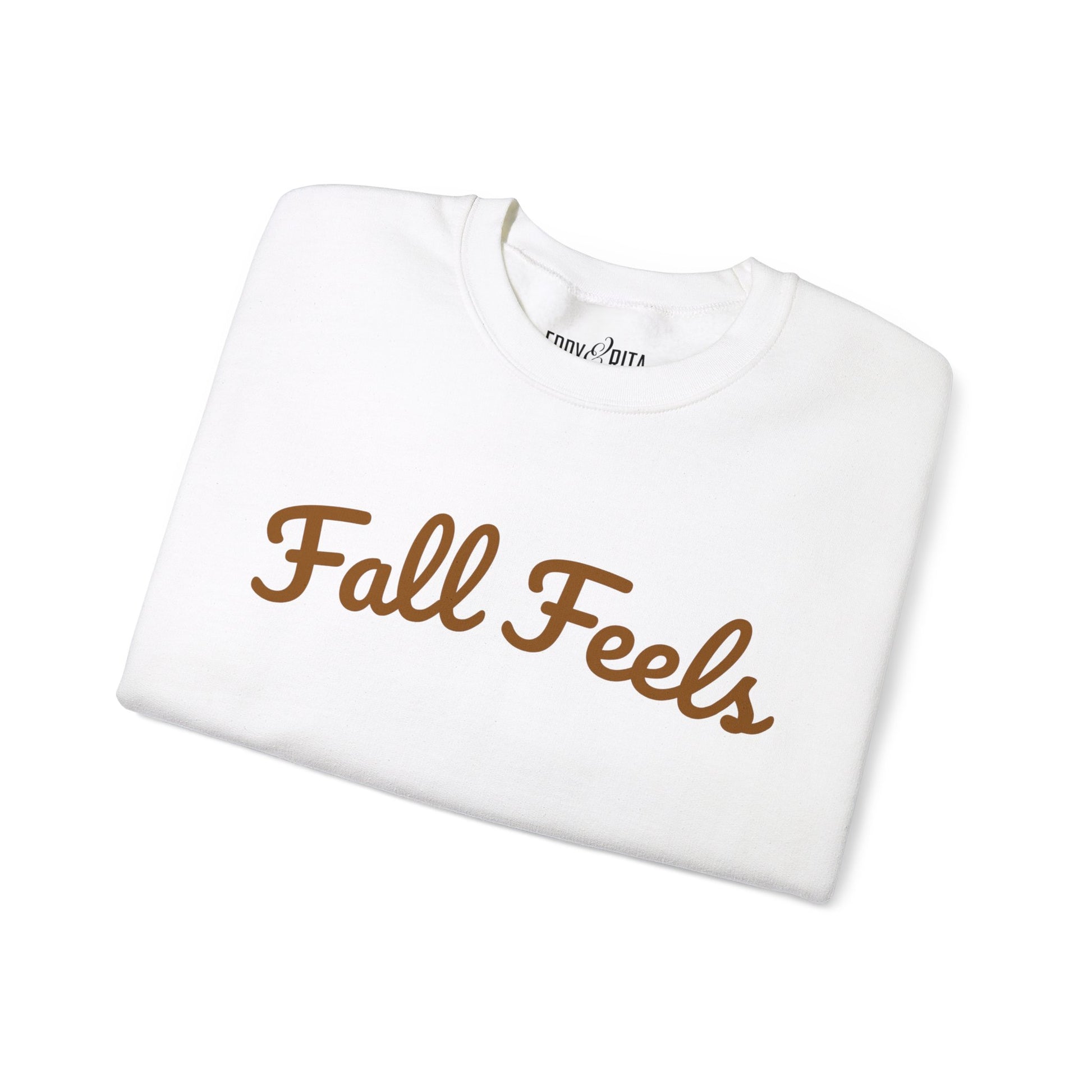 Eddy and Rita Women's Heavy Sweatshirt - "Fall Feels" Cozy Autumn Pullover