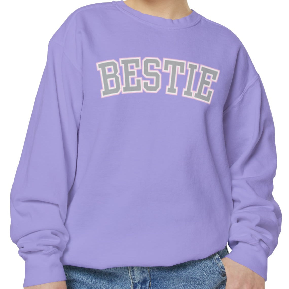 Bestie Bliss Women's Comfort Colors Sweatshirt - Eddy and Rita