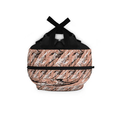 Eddy and Rita Women's Blush Pink, White, and Black Marble Backpack - Premium Designer Bag