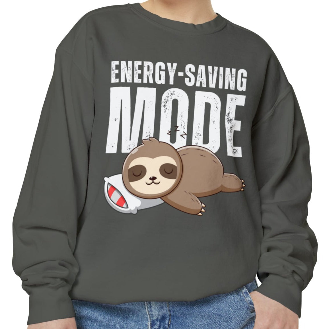 Women's Comfort Colors Sweatshirt with Energy-Saving Mode - Stay Cozy - Eddy and Rita