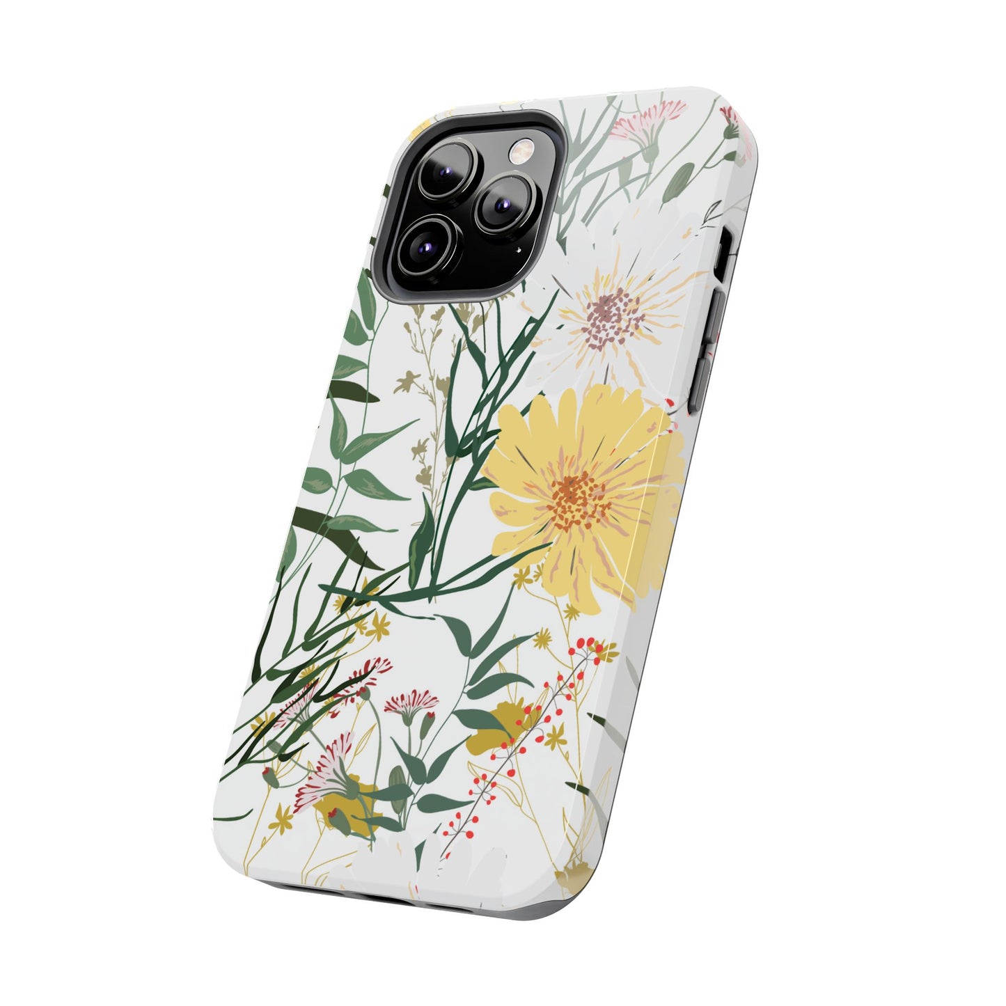 Tough Phone Case for iPhone – Botanical Flowers Design | Stylish and Durable Stocking Stuffer Gift