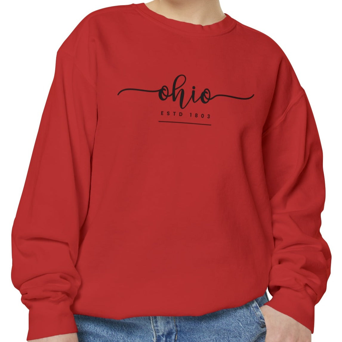 Comfort Colors Women's Sweatshirt - Ohio Pride Pullover - Eddy and Rita