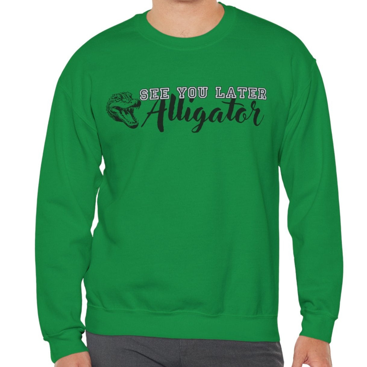 Men's 'See You Later Alligator' Graphic Sweatshirt - Eddy and Rita