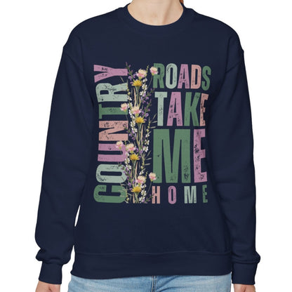 Country Roads Wildflower Women's Sweatshirt - Eddy and Rita