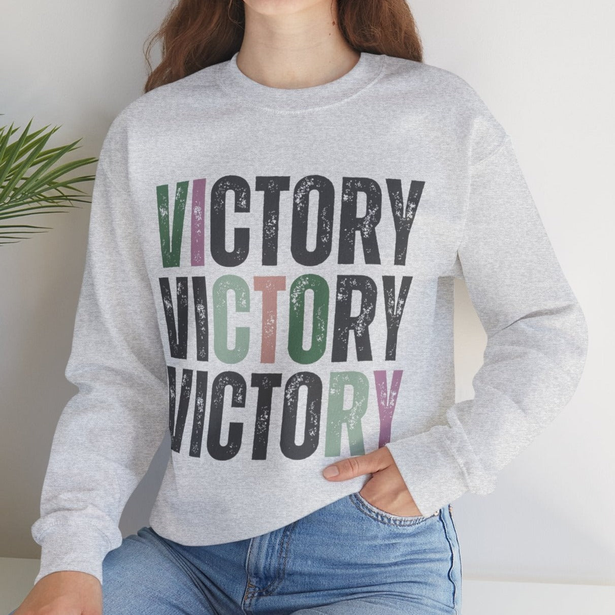 Victory Vibes Women's Comfort Sweatshirt - Eddy and Rita