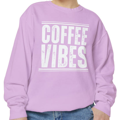 Coffee Vibes Women's Comfort Colors Sweatshirt - Cozy and Stylish - Eddy and Rita