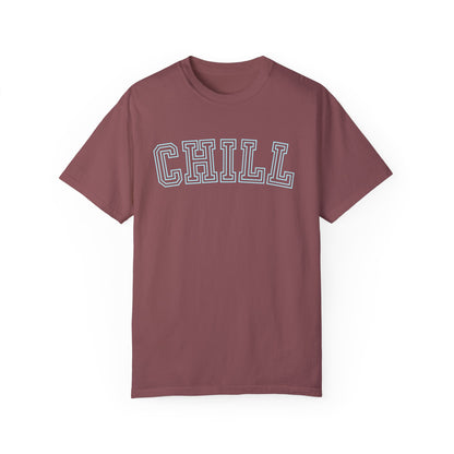 Eddy and Rita Women's Comfort Colors T-Shirt - "Chill" Relaxed Graphic Tee