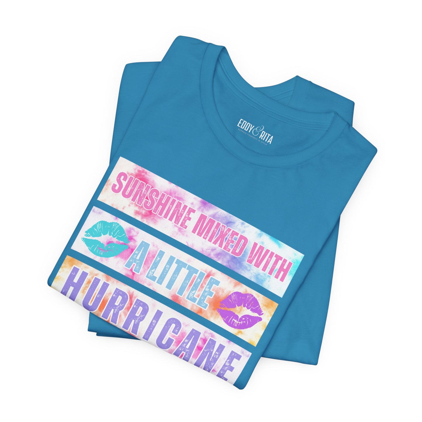 Sunshine & Hurricane - Women's Bella Canvas T-Shirt - Eddy and Rita