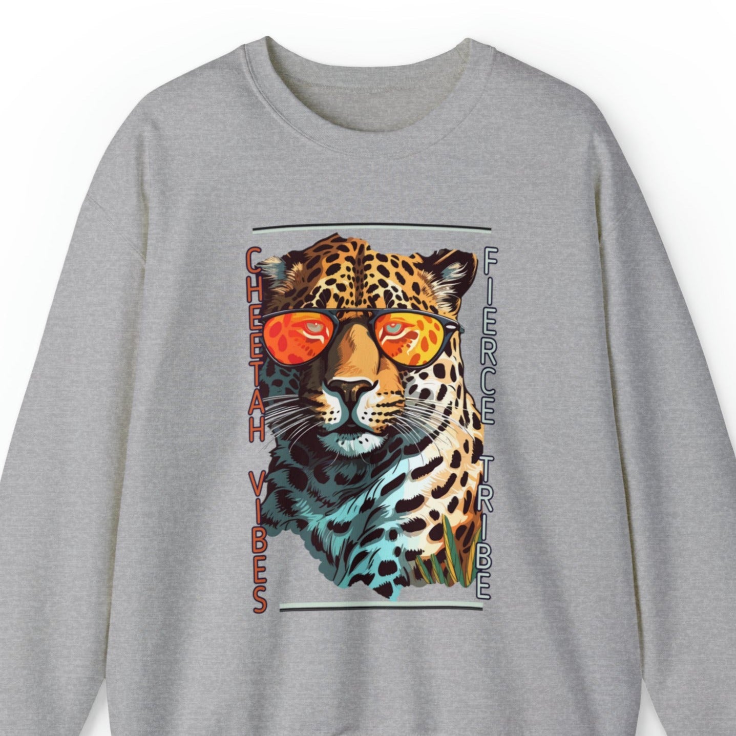 Cheetah Vibes: Join the Fierce Tribe Women's Sweatshirt - Eddy and Rita