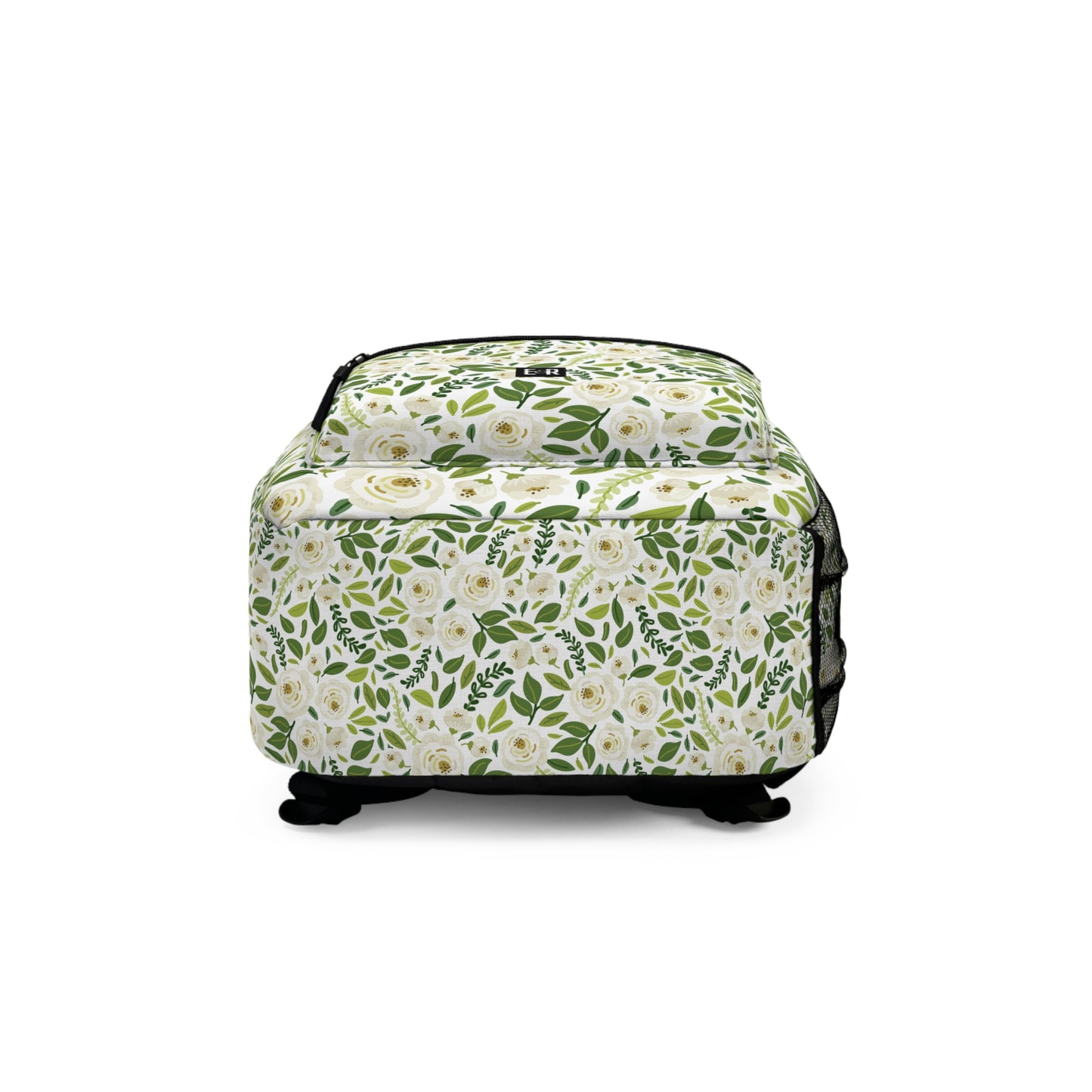 Eddy and Rita Women's White Floral Print Backpack - Premium Designer Bag for Stylish Moms, Nurses, and Professionals