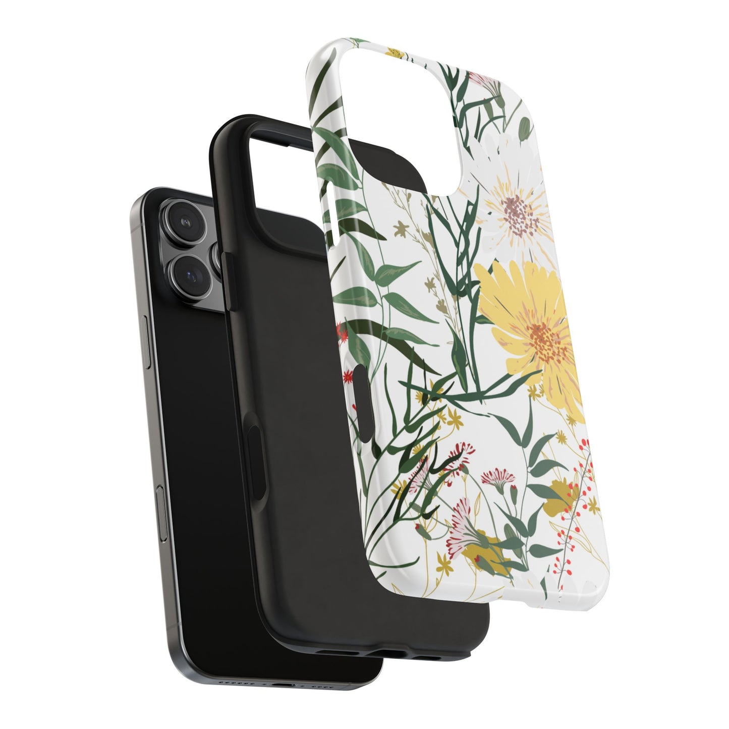 Tough Phone Case for iPhone – Botanical Flowers Design | Stylish and Durable Stocking Stuffer Gift