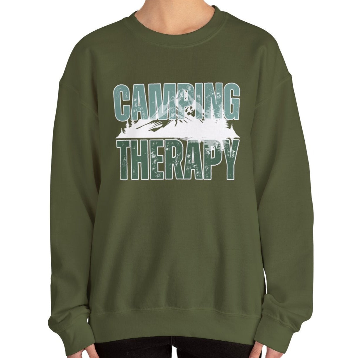 Camping Therapy: Women's Cozy Sweatshirt for Outdoor Adventure Bliss - Eddy and Rita