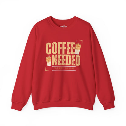 Coffee Needed: Women's Cozy Sweatshirt for Caffeine Lovers - Eddy and Rita