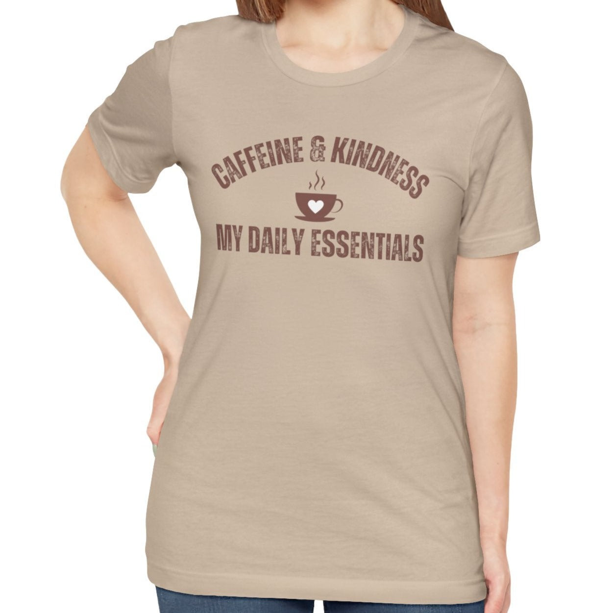 Caffeine and Kindness: My Daily Essentials" Women's T-Shirt - Eddy and Rita