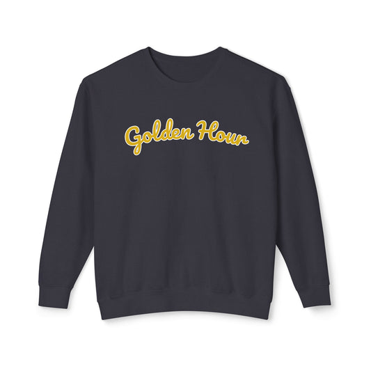 Women's Comfort Colors Lightweight Sweatshirt – "Golden Hour" Soft and Stylish Graphic Sweatshirt