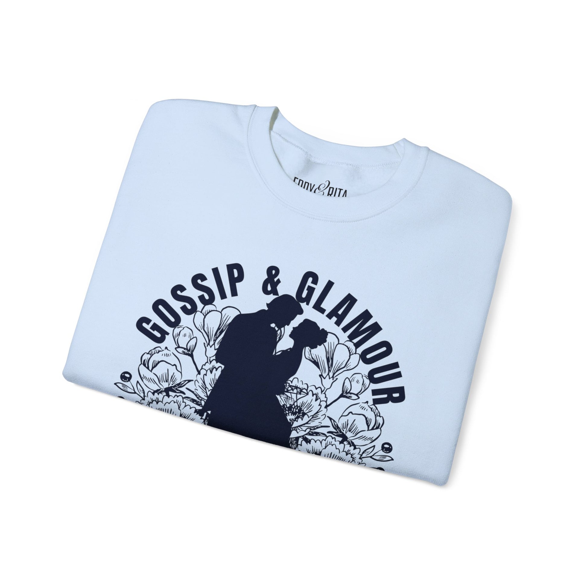 Eddy and Rita Women's Heavy Sweatshirt - "Gossip & Glamour" Bridgerton Tribute - Elegant Graphic Pullover