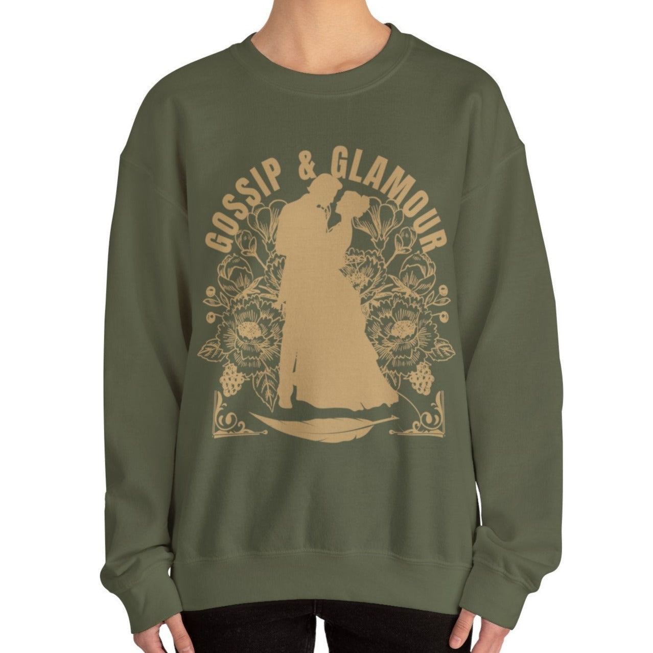 Eddy and Rita Women's Heavy Sweatshirt - "Gossip & Glamour" Bridgerton Tribute - Elegant Graphic Pullover