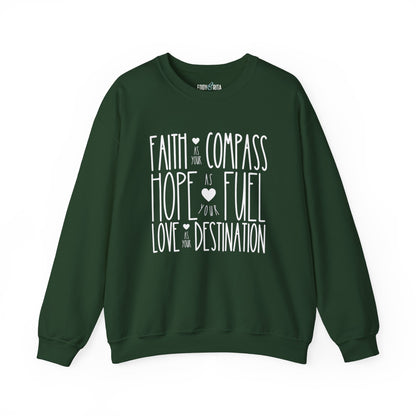 Faith as Your Compass: Women's Comfort Sweatshirt for Inspired Style - Eddy and Rita