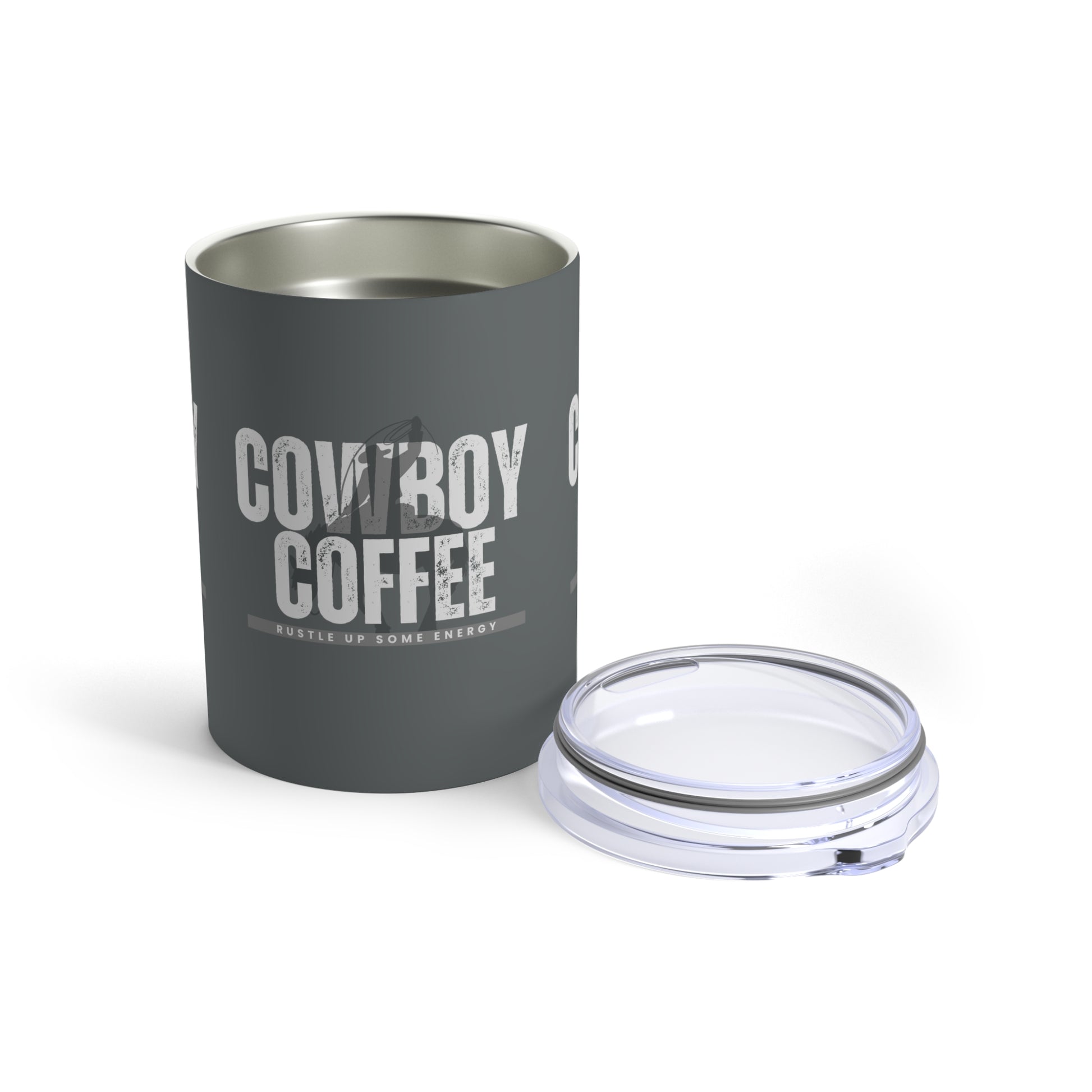 Cowboy Coffee - 10oz Stainless Tumbler - Eddy and Rita