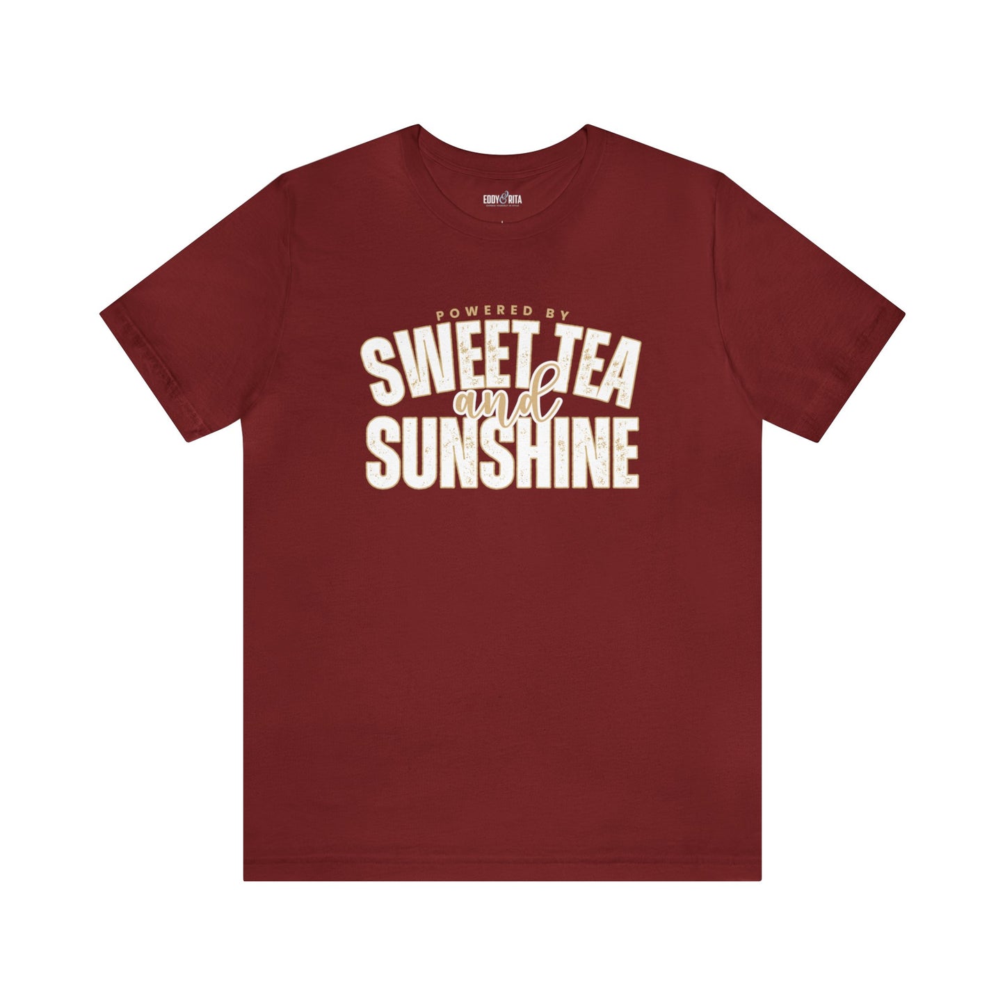 Powered by Sweet Tea and Sunshine" Women's Bella Canvas Tee - Eddy and Rita