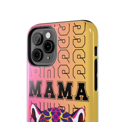 Colorful Cheetah 'Boss Mama' iPhone Case - Stylish and Empowering Protective Cover