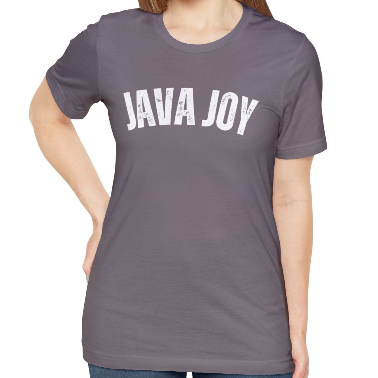 Java Joy Bliss - Women's Bella Canvas Jersey Tee for Comfort and Coffee Enthusiasts - Eddy and Rita