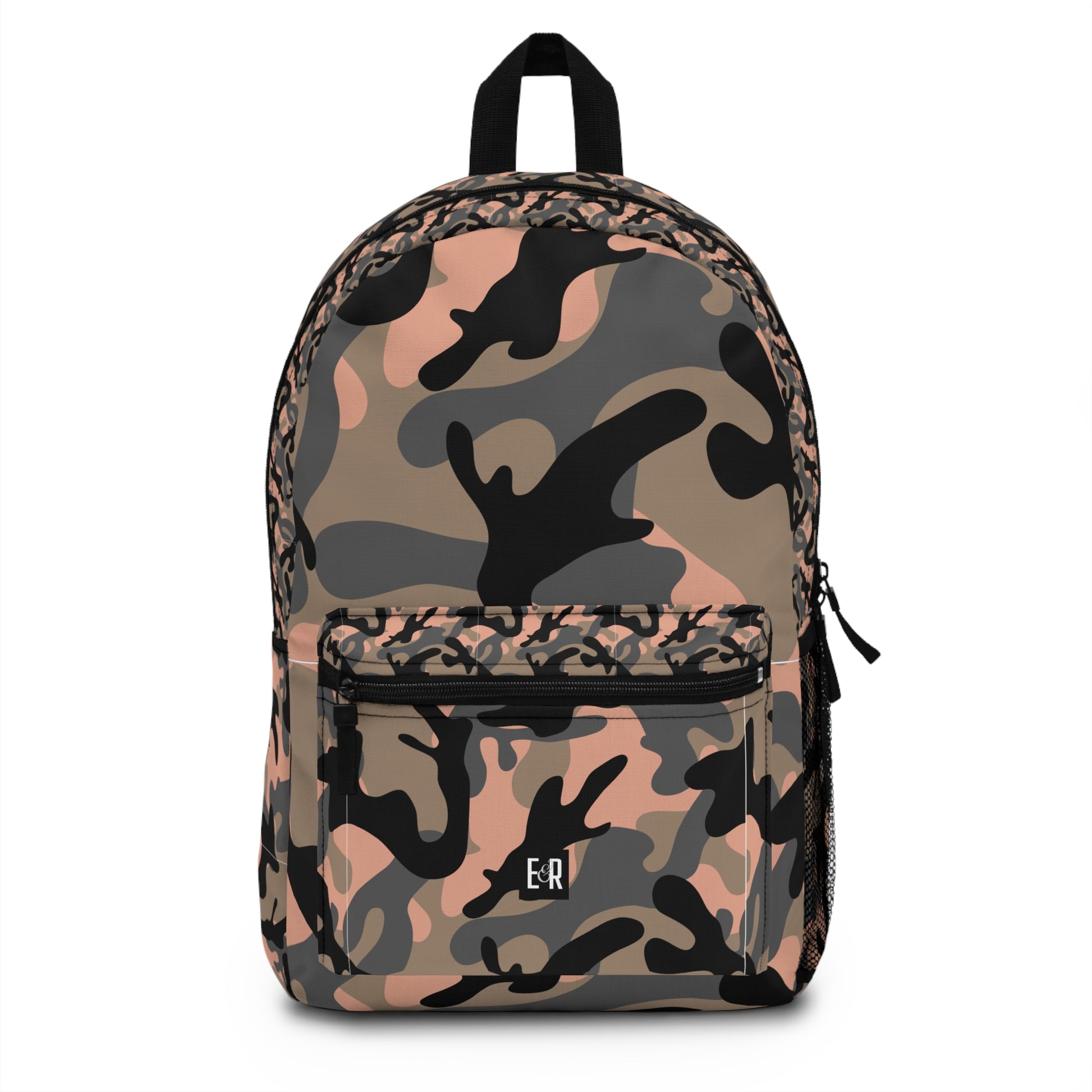 Eddy and Rita Women's Pink and Grey Camo Backpack - Premium Designer Bag