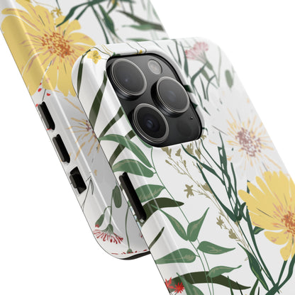 Tough Phone Case for iPhone – Botanical Flowers Design | Stylish and Durable Stocking Stuffer Gift