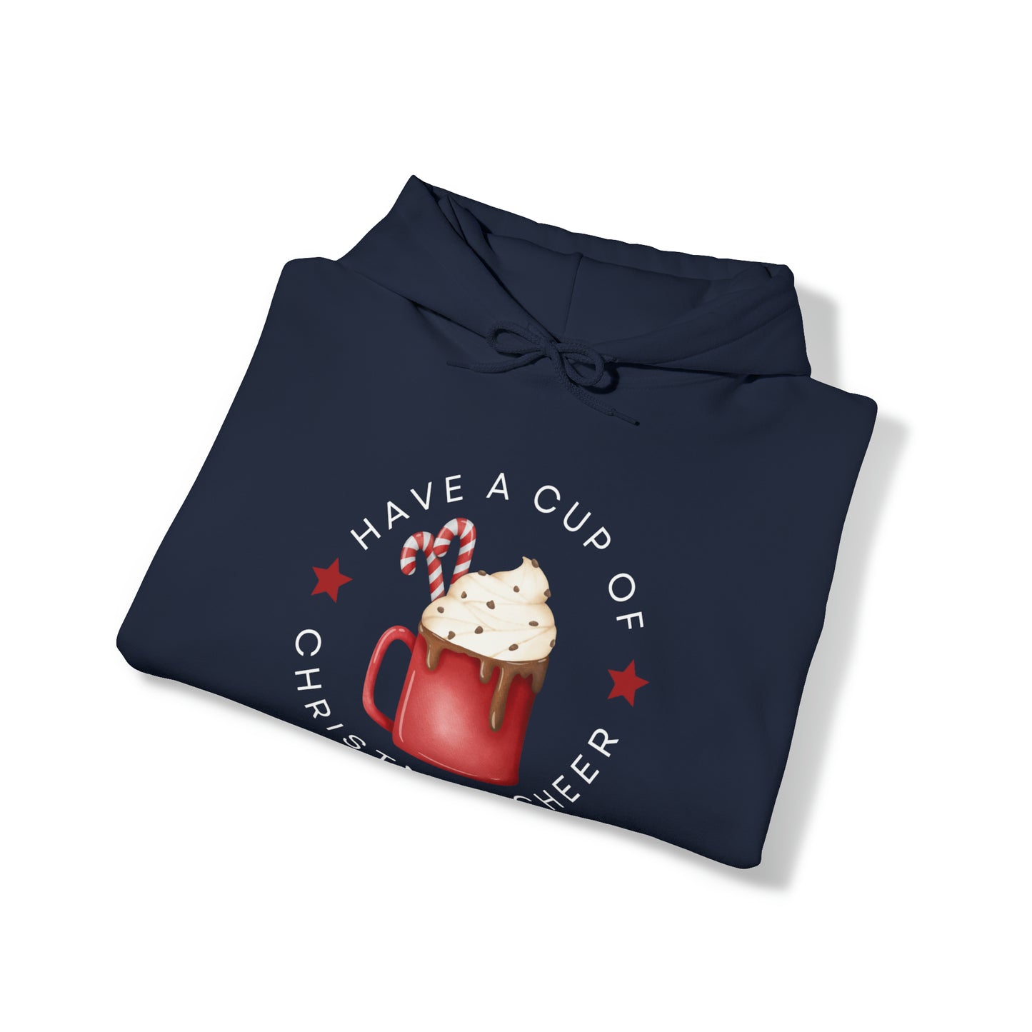 Women's Hoodie: Have a Cup of Christmas Cheer - Cozy Festive Apparel for Holiday Joy! - Eddy and Rita