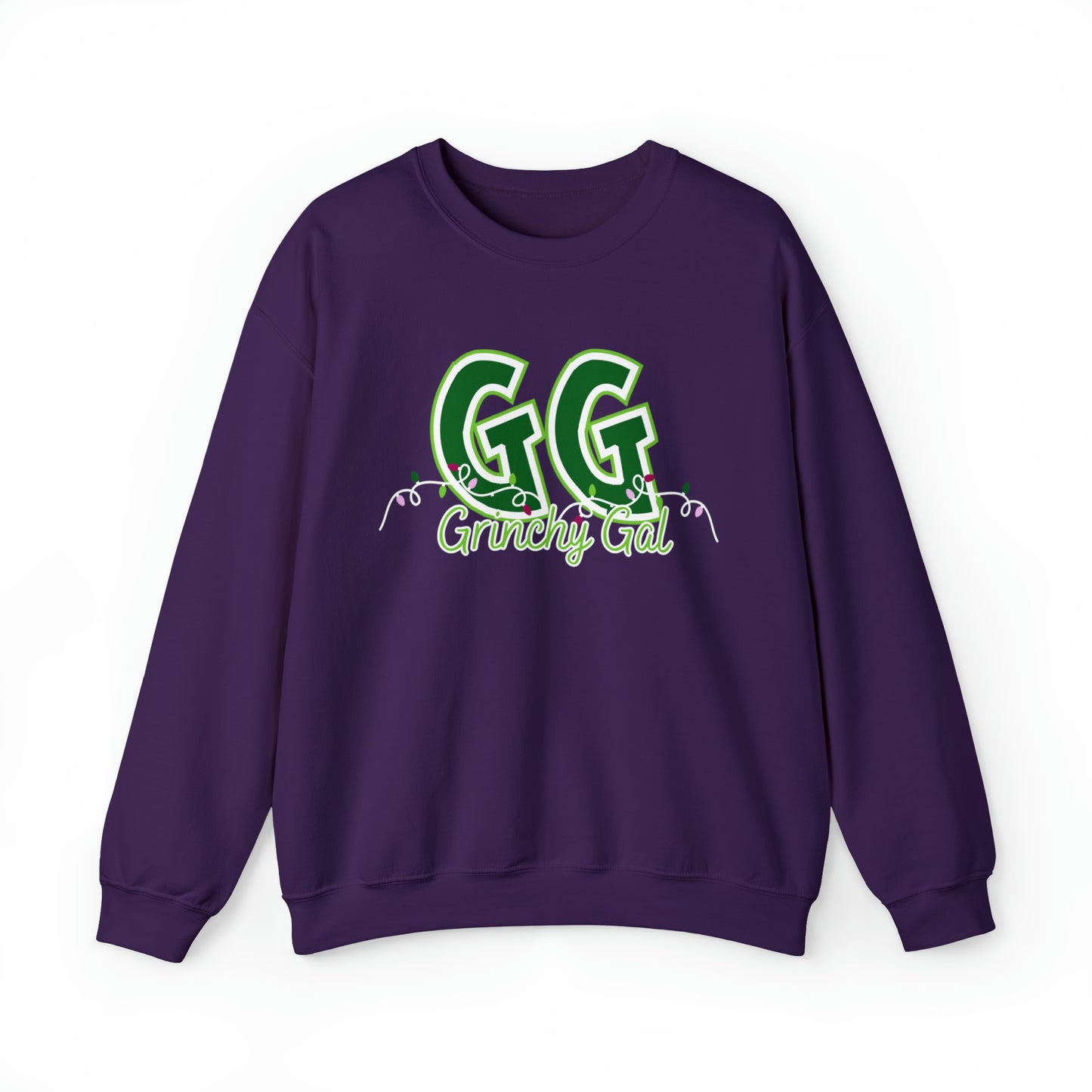 Women's 'GG' Grinchy Girl Christmas Lights Sweatshirt Success - Eddy and Rita