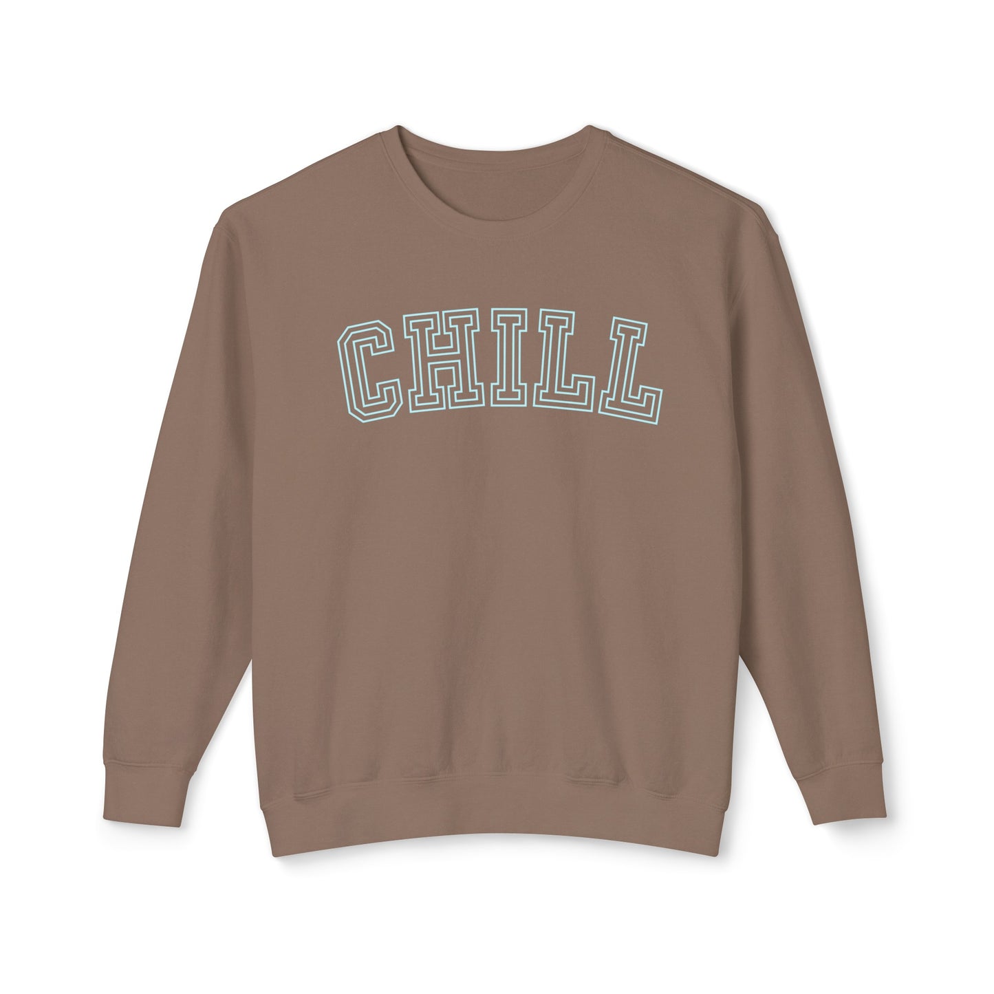 Eddy and Rita Women's Comfort Colors Lightweight Sweatshirt - "Chill" Relaxed Graphic Pullover