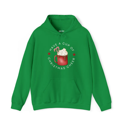 Women's Hoodie: Have a Cup of Christmas Cheer - Cozy Festive Apparel for Holiday Joy! - Eddy and Rita