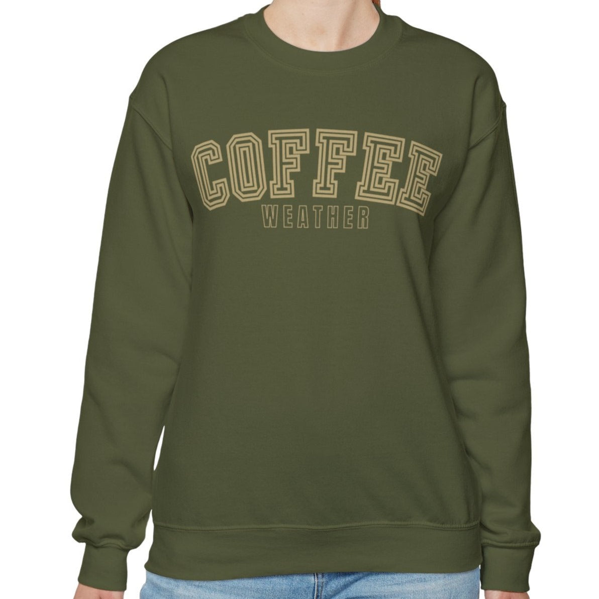 Coffee Weather Women's Sweatshirt: Cozy Caffeine Lover's Apparel - Eddy and Rita