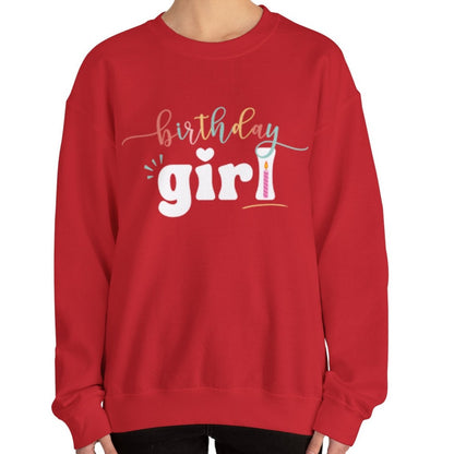 Celebrate in Style: Women's Birthday Girl Pullover Sweatshirt - Eddy and Rita