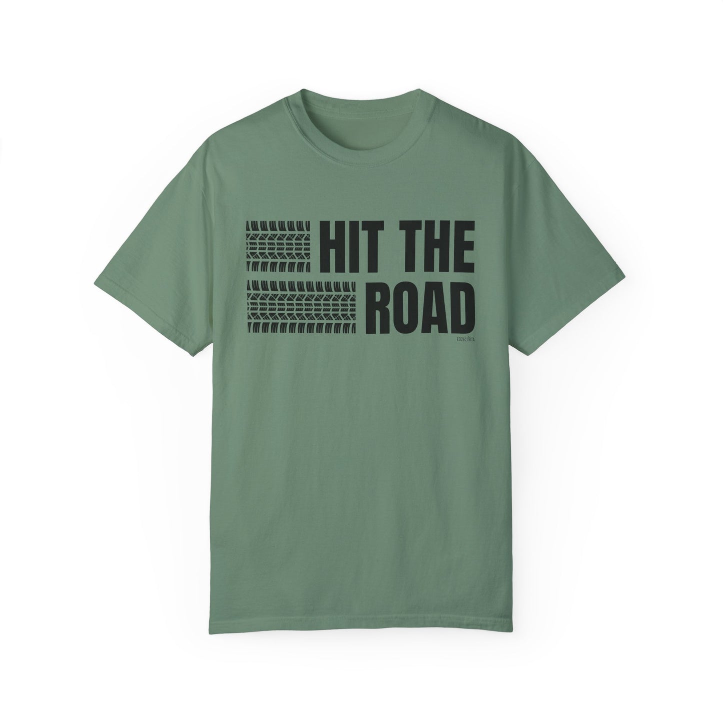 Eddy and Rita Men's Comfort Colors Lightweight T-Shirt - "Hit the Road" Graphic Tee