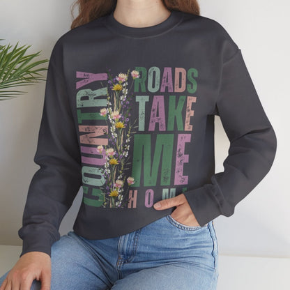 Country Roads Wildflower Women's Sweatshirt - Eddy and Rita