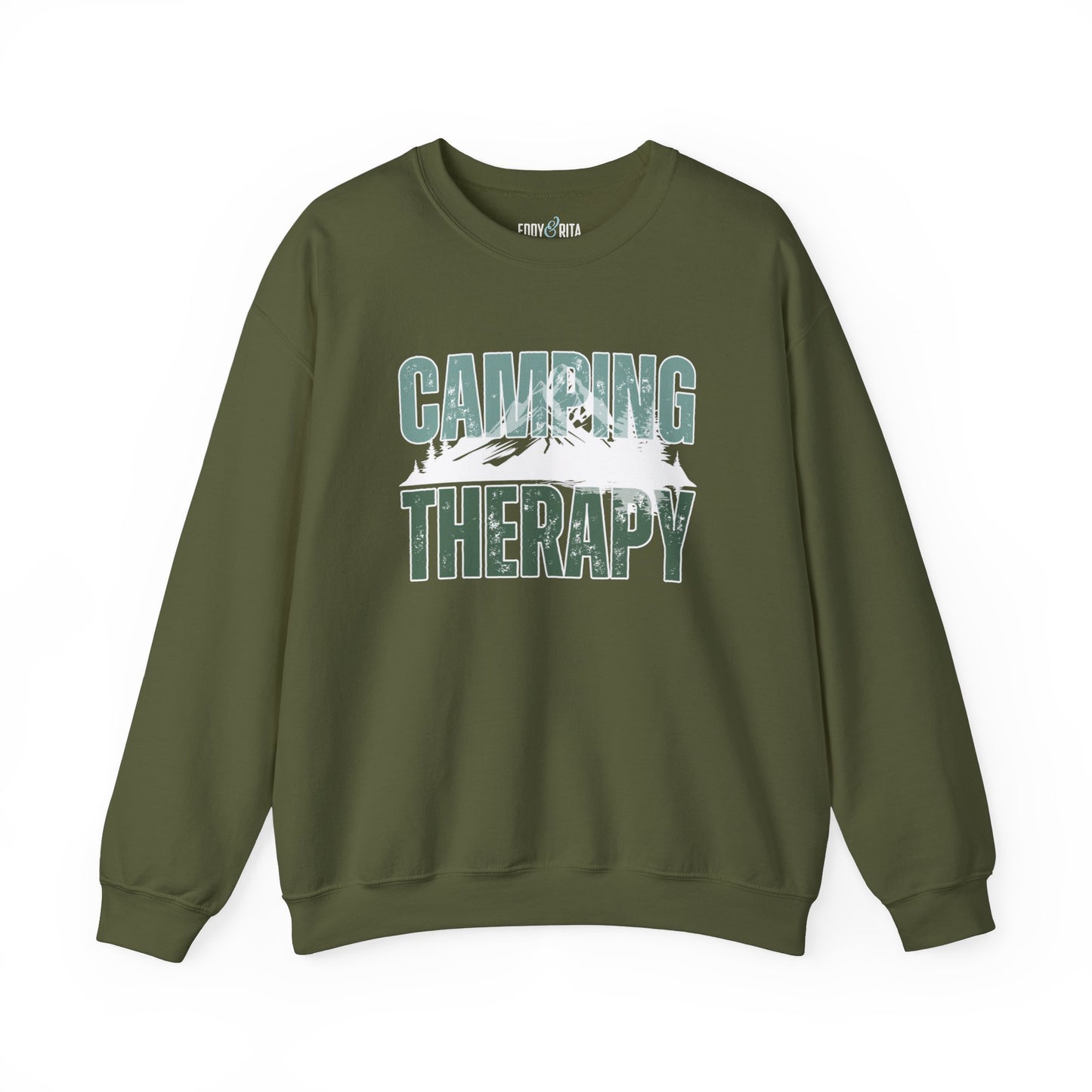 Camping Therapy: Women's Cozy Sweatshirt for Outdoor Adventure Bliss - Eddy and Rita