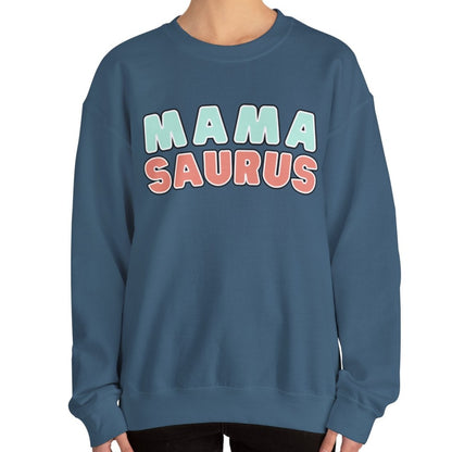 Mamasaurus Women's Heavy Sweatshirt Gift for Mother's - Eddy and Rita