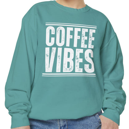 Coffee Vibes Women's Comfort Colors Sweatshirt - Cozy and Stylish - Eddy and Rita