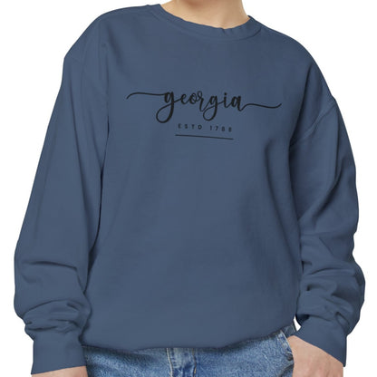 Comfort Colors Women's Sweatshirt - Georgia Pride Pullover - Eddy and Rita