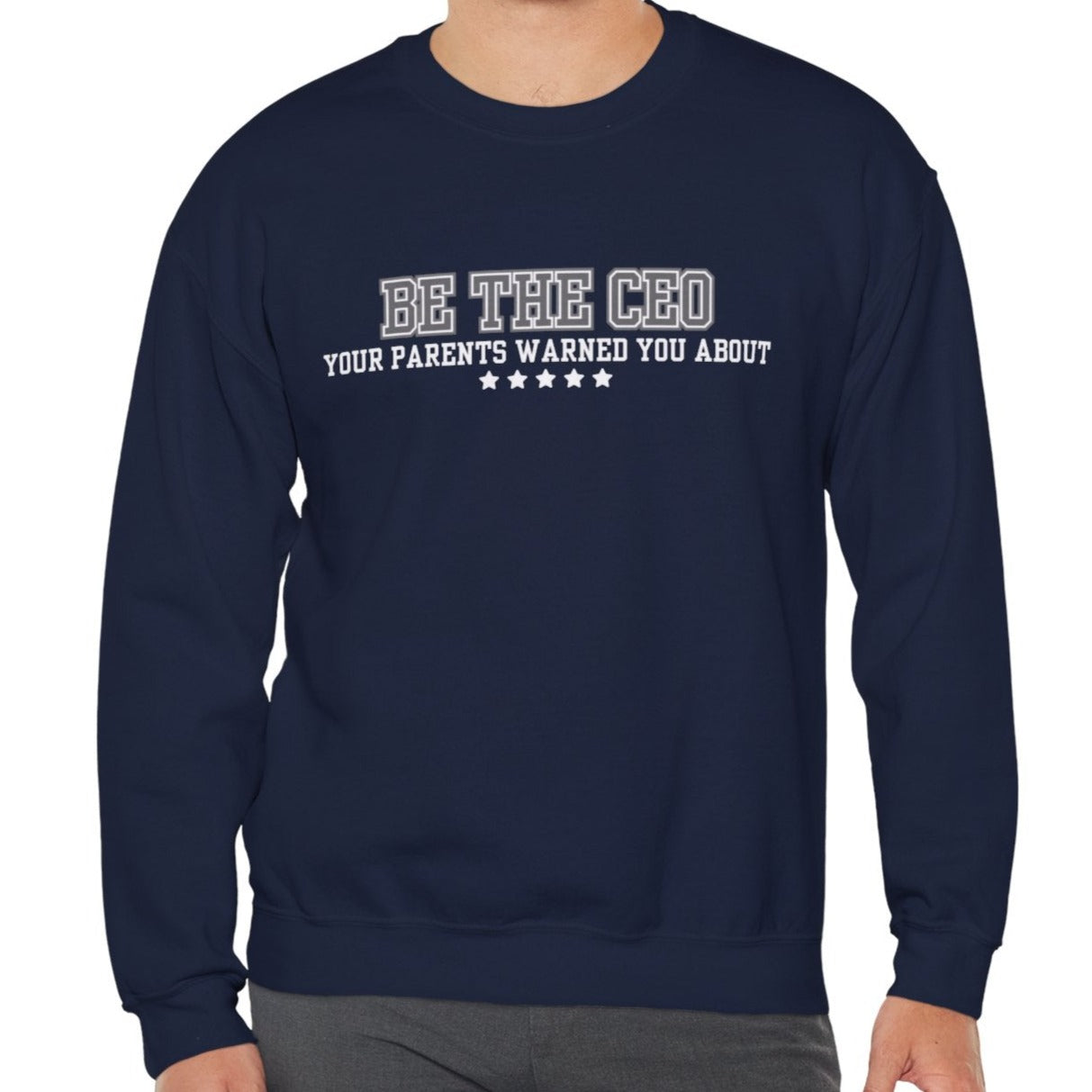 CEO Style Unleashed: Men's Empowerment Sweatshirt - Own Your Narrative with Confident Comfort