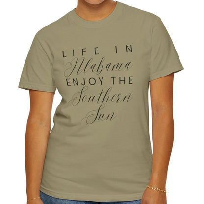 Life in Alabama Women's Comfort Colors T-Shirt - Eddy and Rita