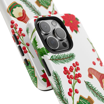 Tough Phone Case for iPhone – Holiday Gnomes Design | Durable and Festive Stocking Stuffer Gift