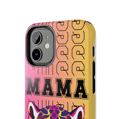 Colorful Cheetah 'Boss Mama' iPhone Case - Stylish and Empowering Protective Cover