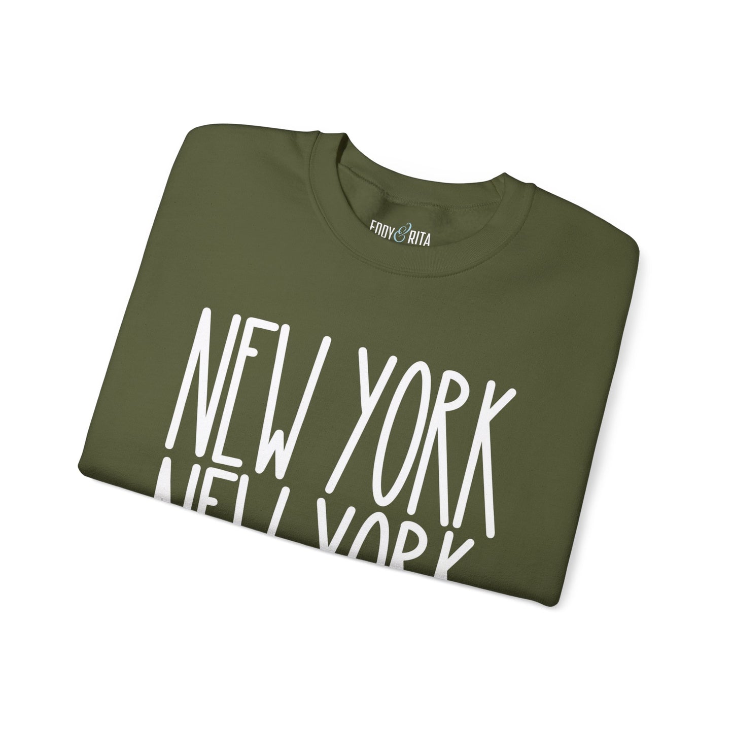 New York New York Chic: Women's Sweatshirt for Urban Style and Cozy Comfort - Eddy and Rita