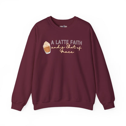 Latte Faith & Shot of Grace: Women's Sweatshirt - Eddy and Rita