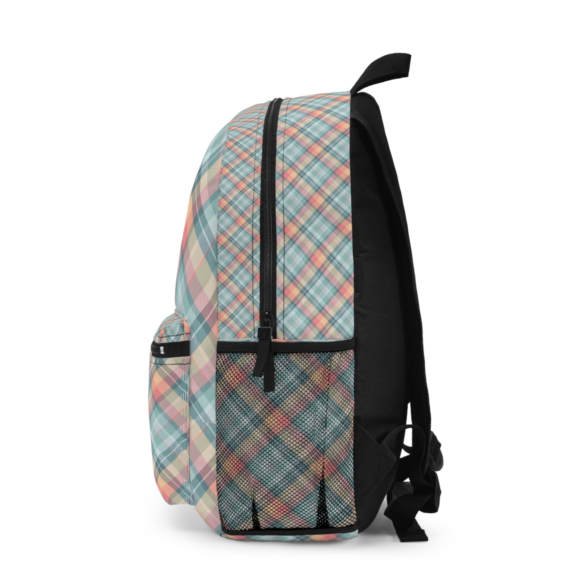 Eddy and Rita Women's Pastel Plaid Backpack - Premium Designer Bag for Stylish Moms, Nurses, and Professionals