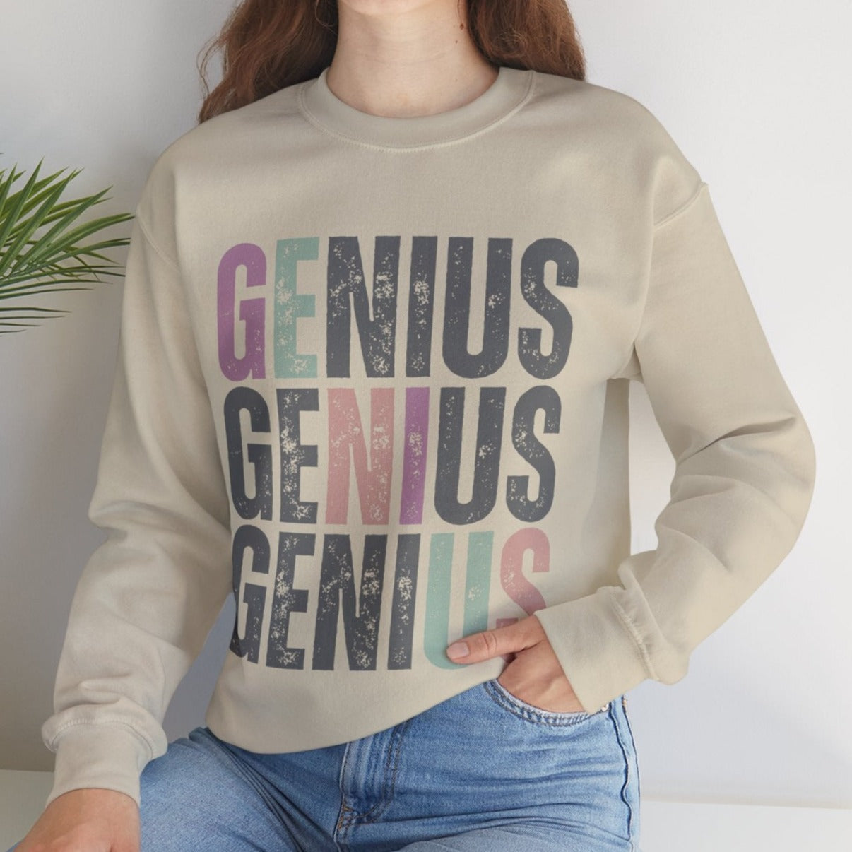 Trendy Genius Women's Sweatshirt - Eddy and Rita