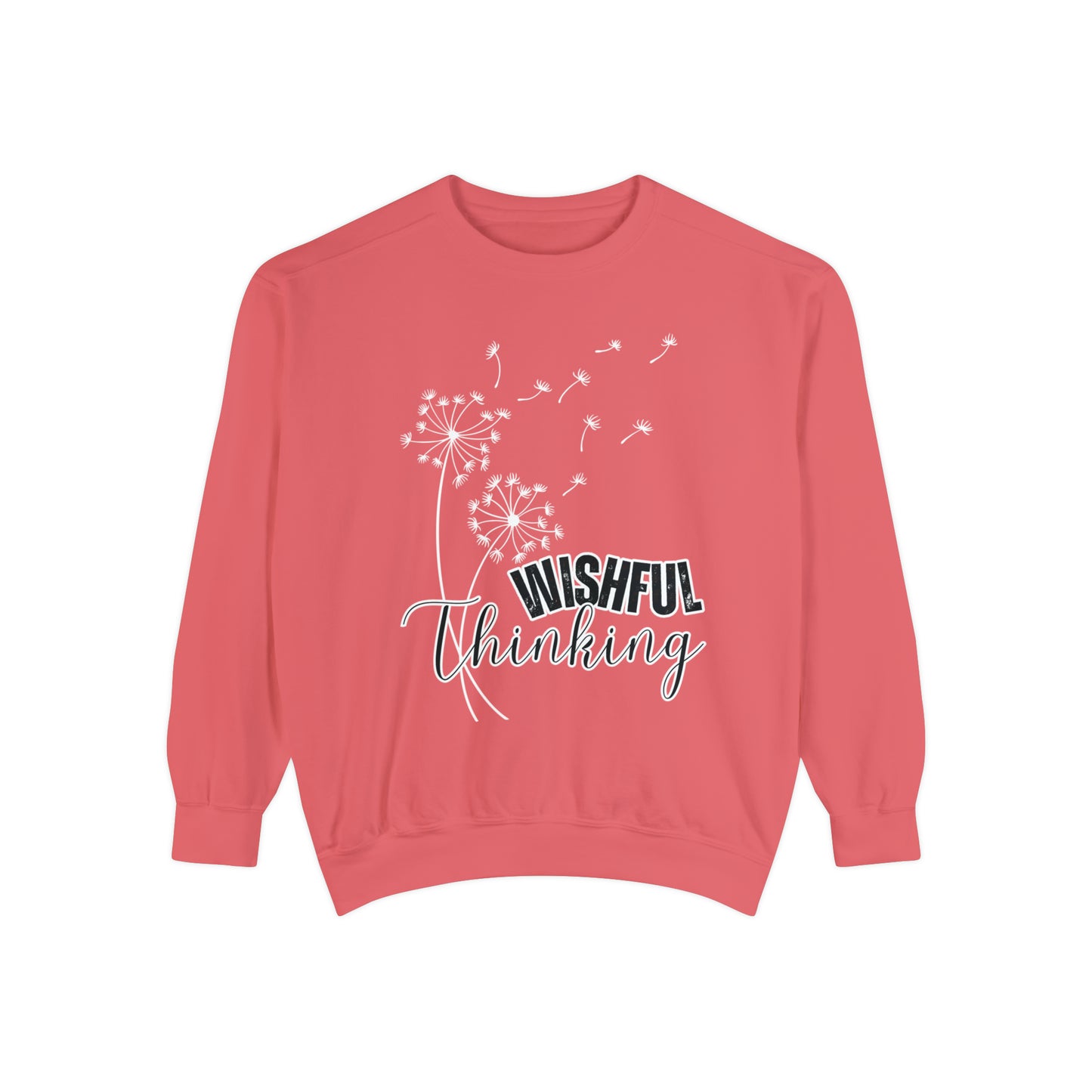 Wishful Thinking Women's Comfort Colors Sweatshirt - Cozy and Thoughtful - Eddy and Rita